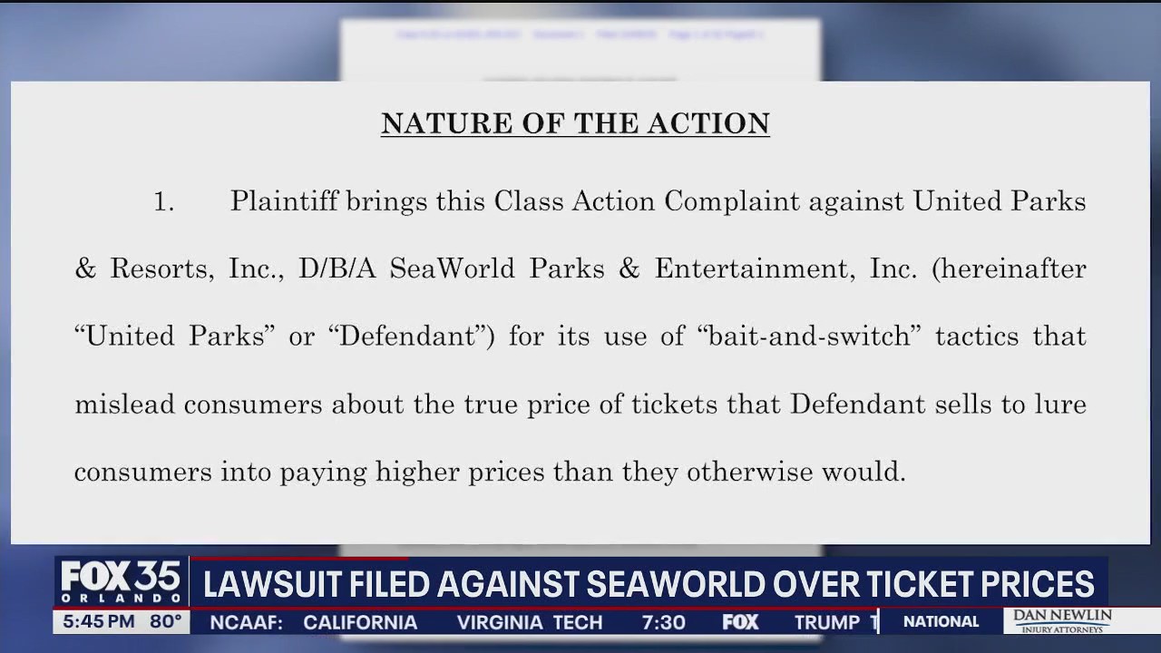 SeaWorld faces lawsuit accusing company of hiding ticket fees