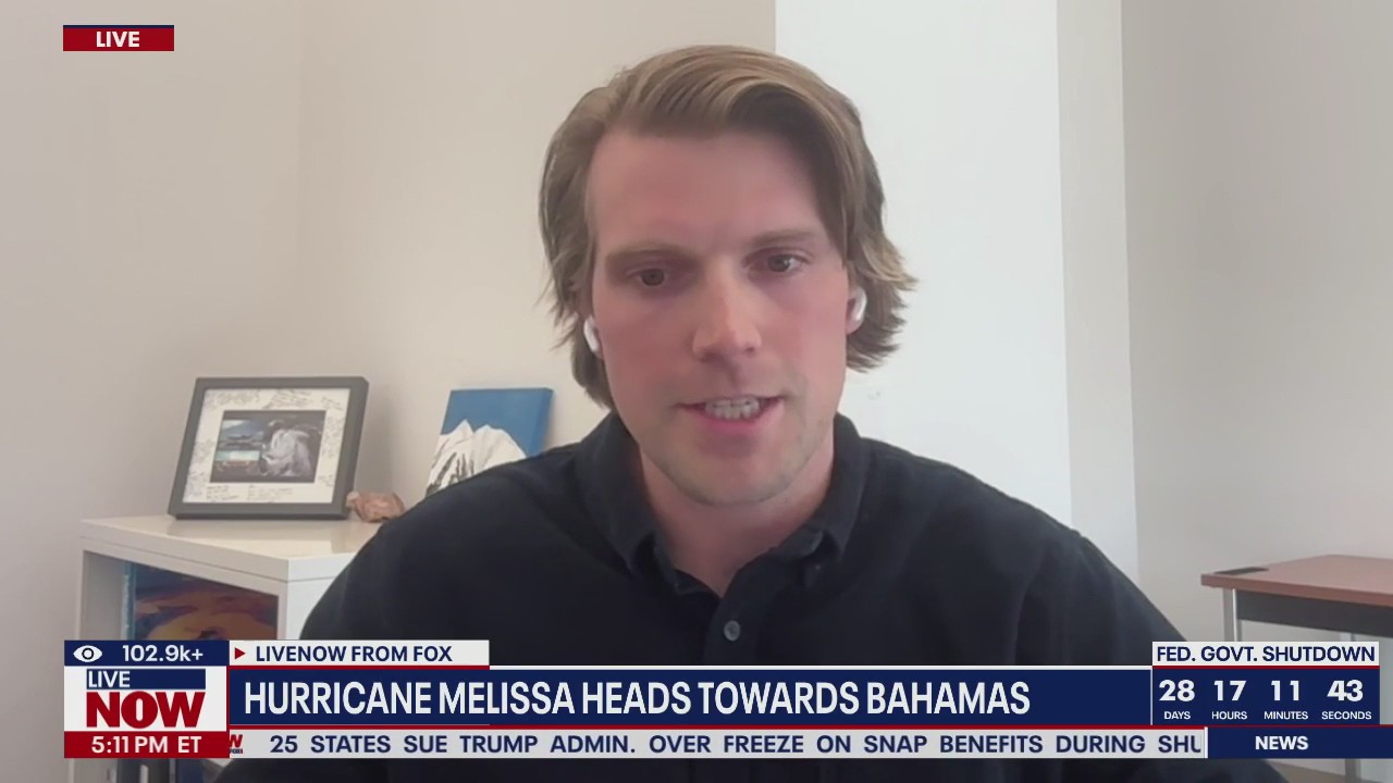 Hurricane Melissa heads toward Bahamas