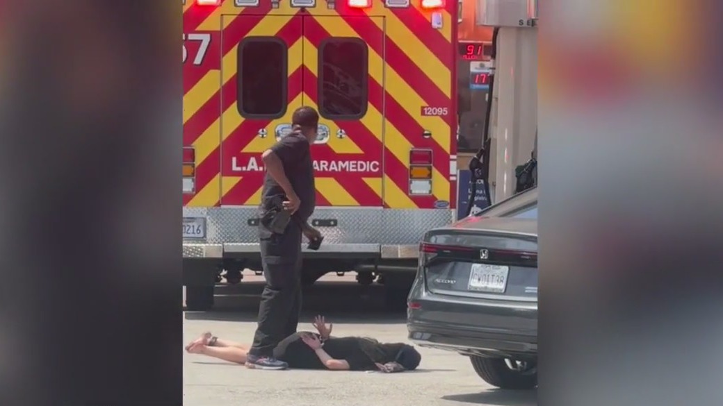 Woman steals ambulance in South LA