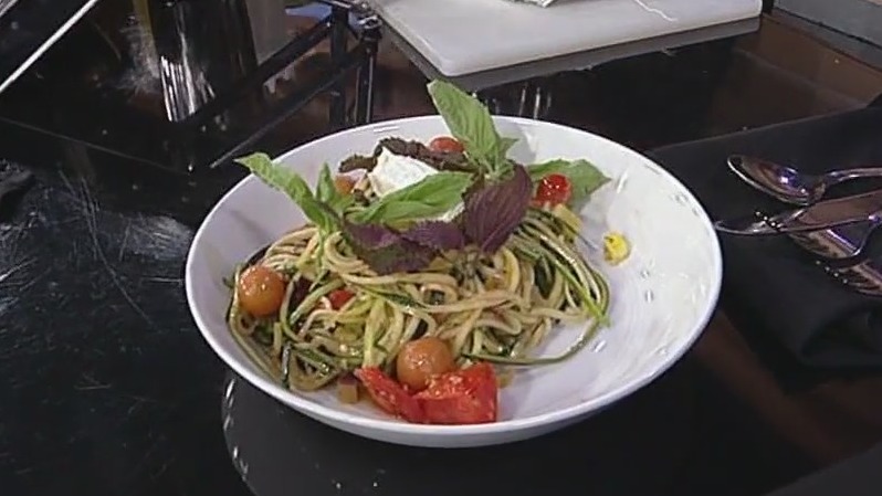 Tasting The Alden's zucchini noodles