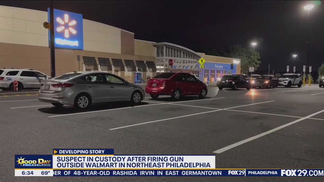 Suspect in custody after shots fired outside Northeast Philadelphia Walmart