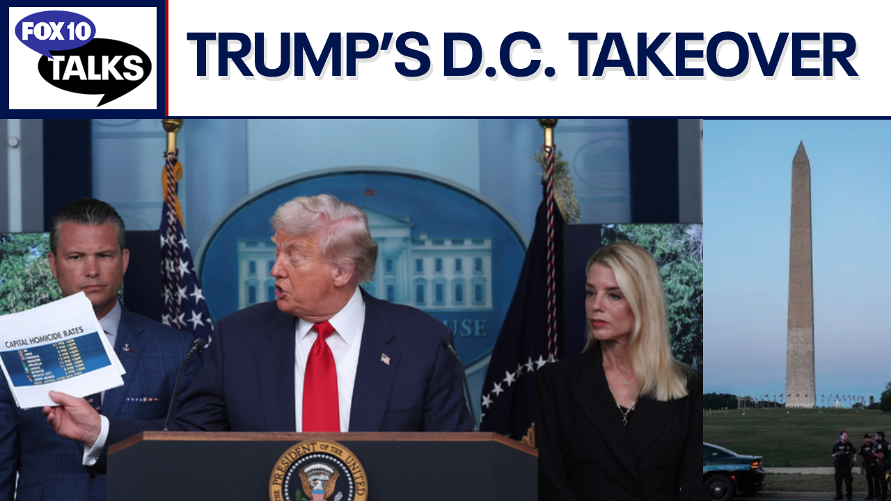 Trump Cracks Down on D.C. Crime With Guard Deployment, Police Takeover
