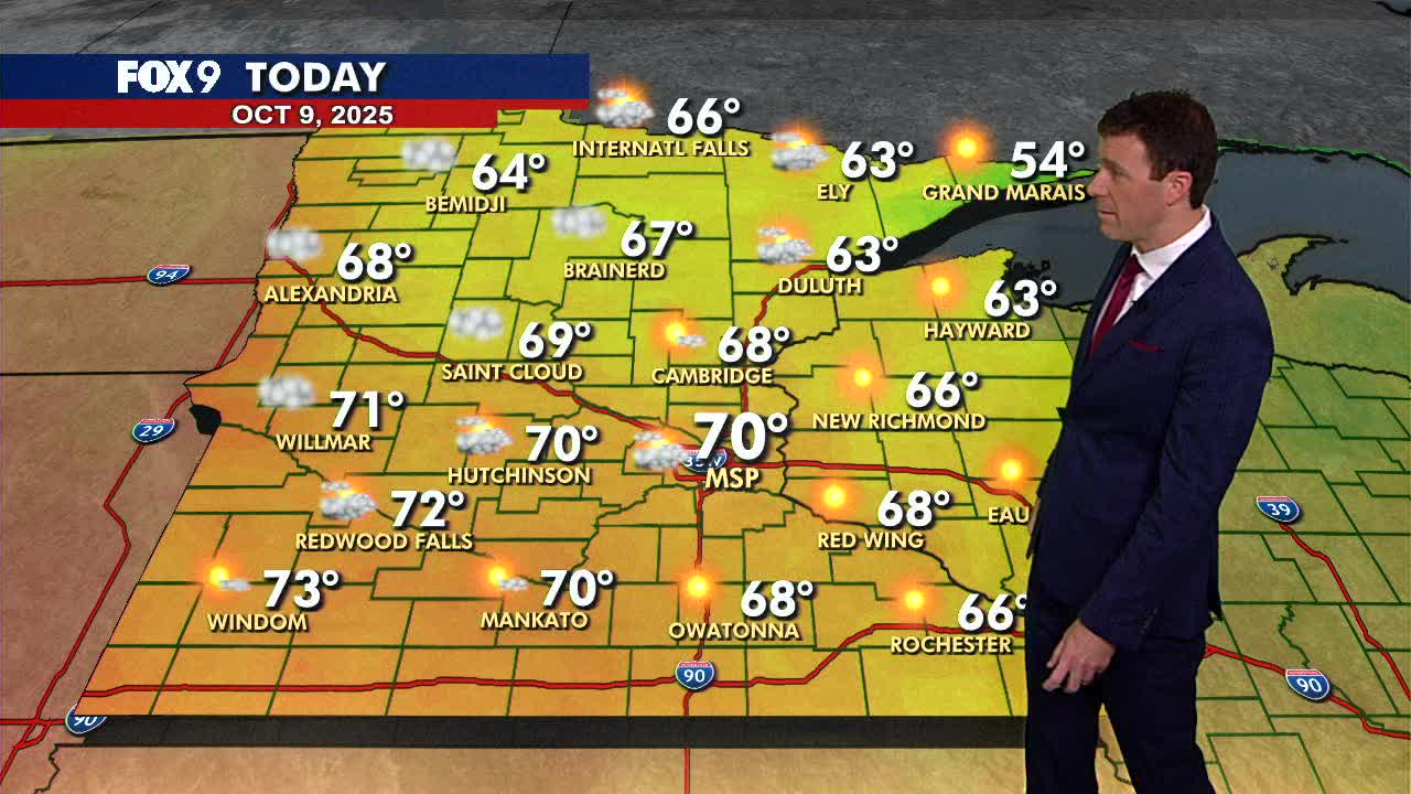 MN weather: Warmer and breezy Thursday