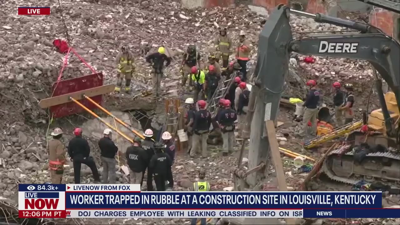 Worker trapped in rubble at Kentucky construction site