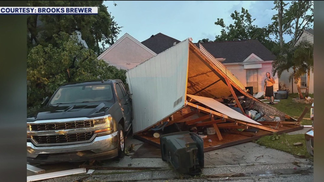 Tornado damages Largo woman’s home