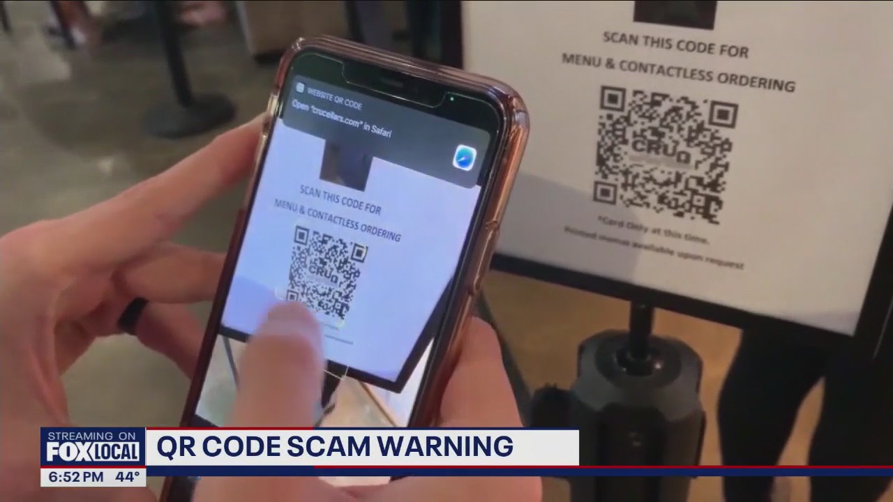 QR code scam warning