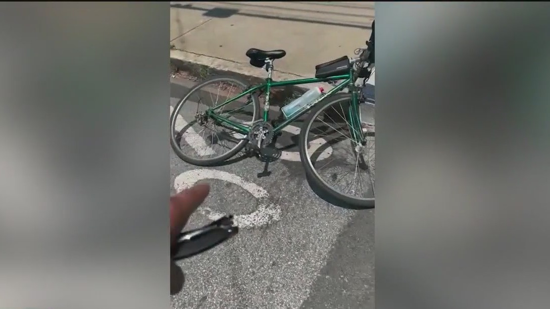 Cyclist grateful after escaping serious injury