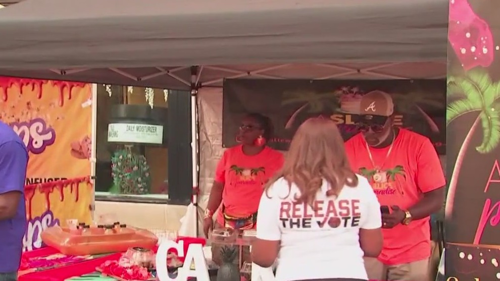 Get Out the Vote event at Underground Atlanta