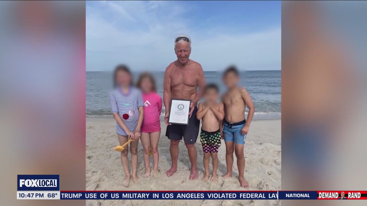 New Jersey man sets world record as oldest active open-water lifeguard