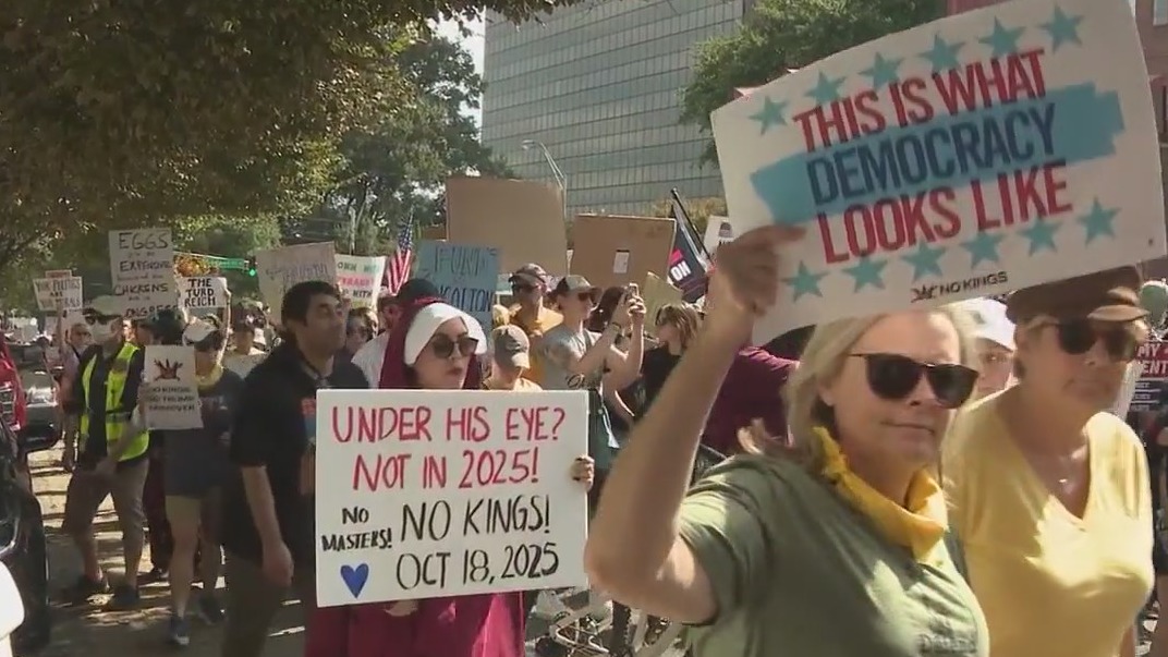 Atlanta 'No Kings' protest marches to state capitol
