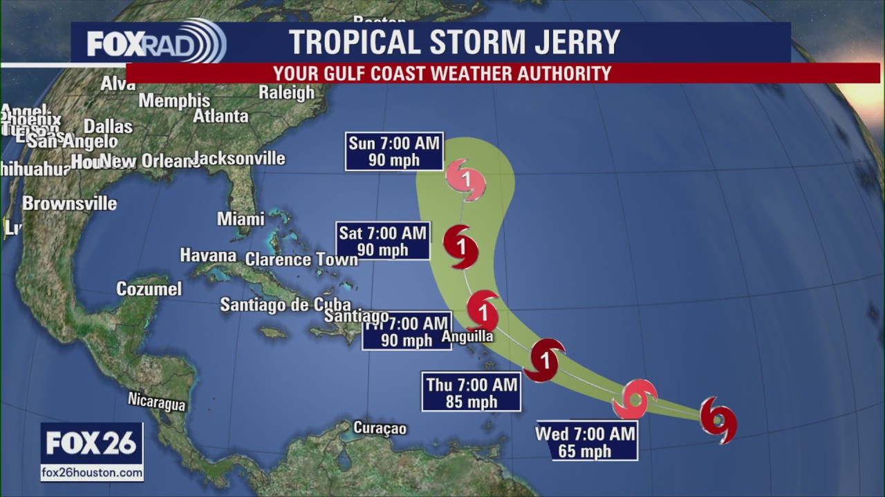Tropical Storm Jerry forms in the Atlantic | Forecasting with Friends