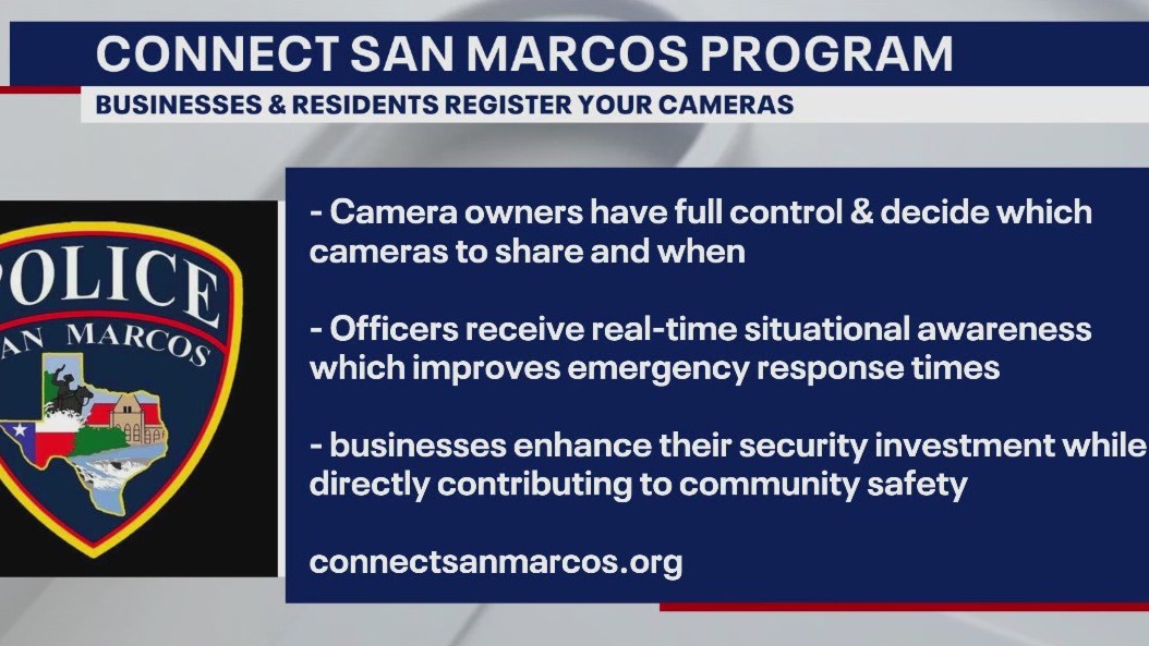 San Marcos businesses can register cameras with SMPD
