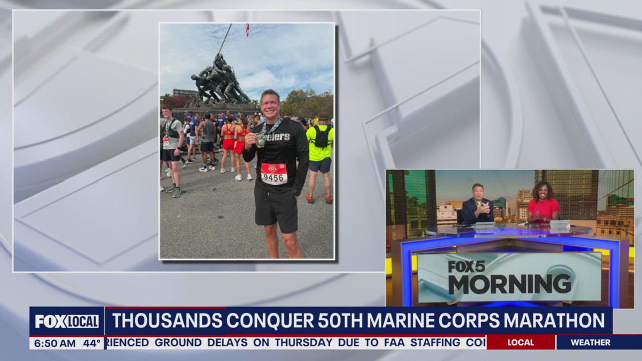 Steve Chenevey joins thousands at Marine Corps Marathon