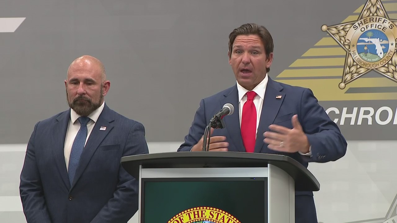 DeSantis speaks on Casey DeSantis' run for governor