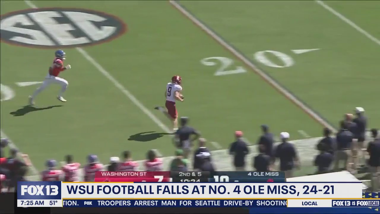 Washington State falls short against No. 4 Ole Miss