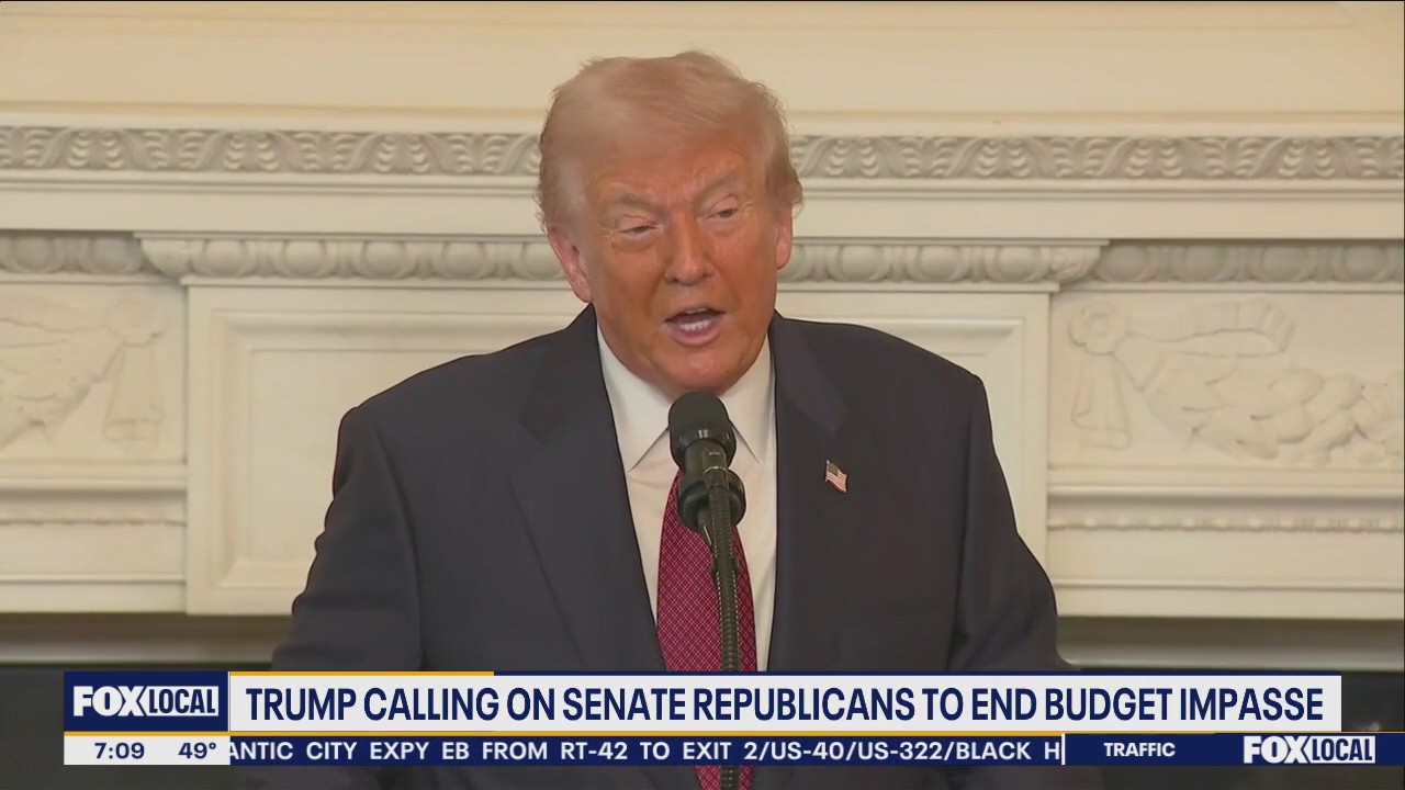 Trump calls on GOP senators to end budget impasse, reopen government