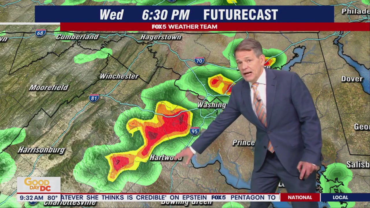 Flood guard, which is output as a thunderstorm, threaten the DC area
