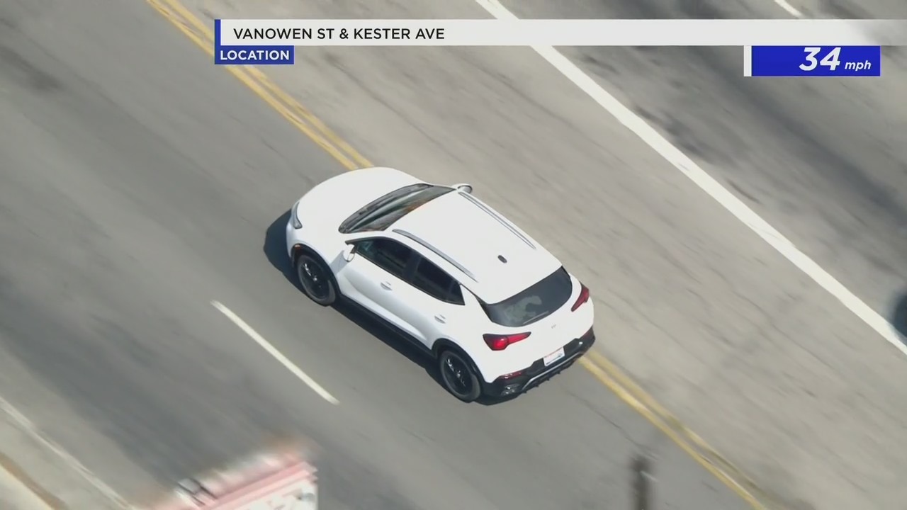 LAPD pursuing 'armed and dangerous' suspect