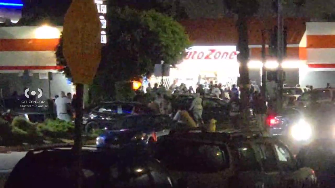 AutoZone in South LA looted