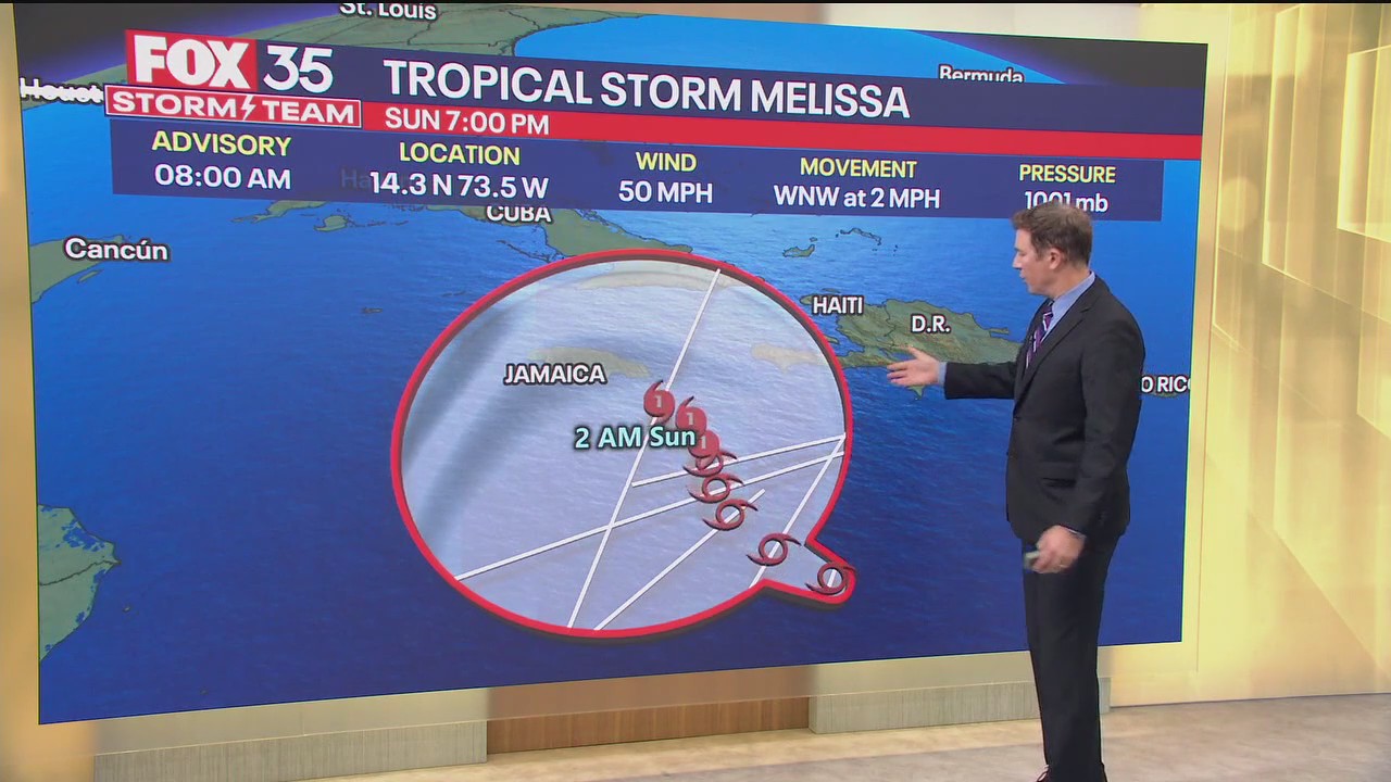 Forecast: Tropical Storm Melissa forms in the Caribbean