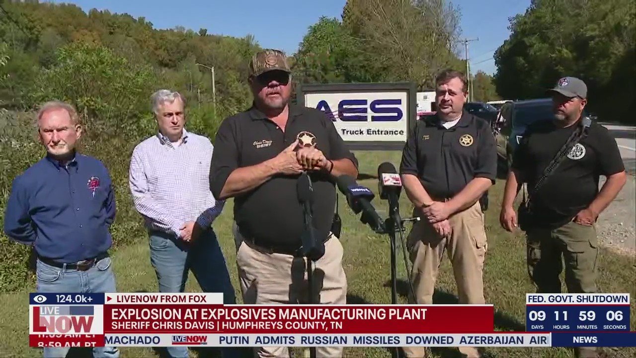 "Devastating blast" rips through Tennessee explosives plant; several killed