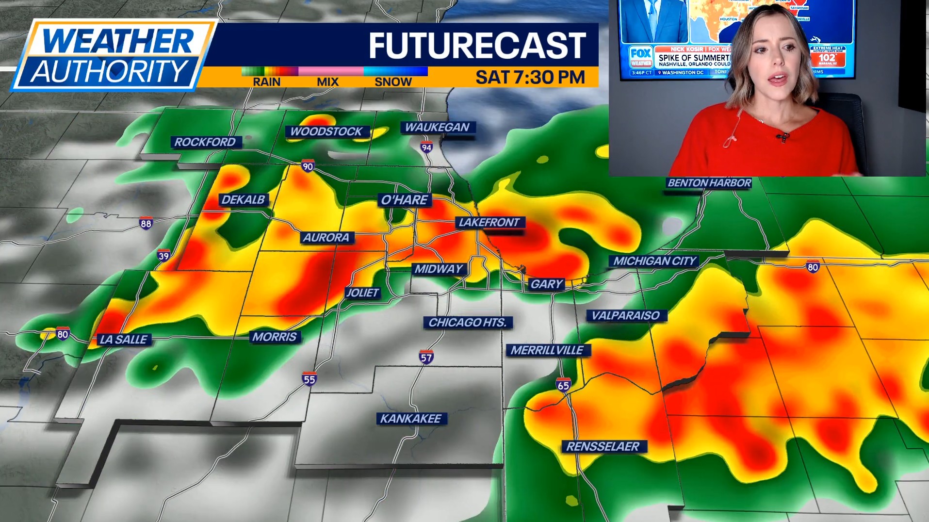 Weather in Chicago: The intense storm continues to be threatened south of Chicago