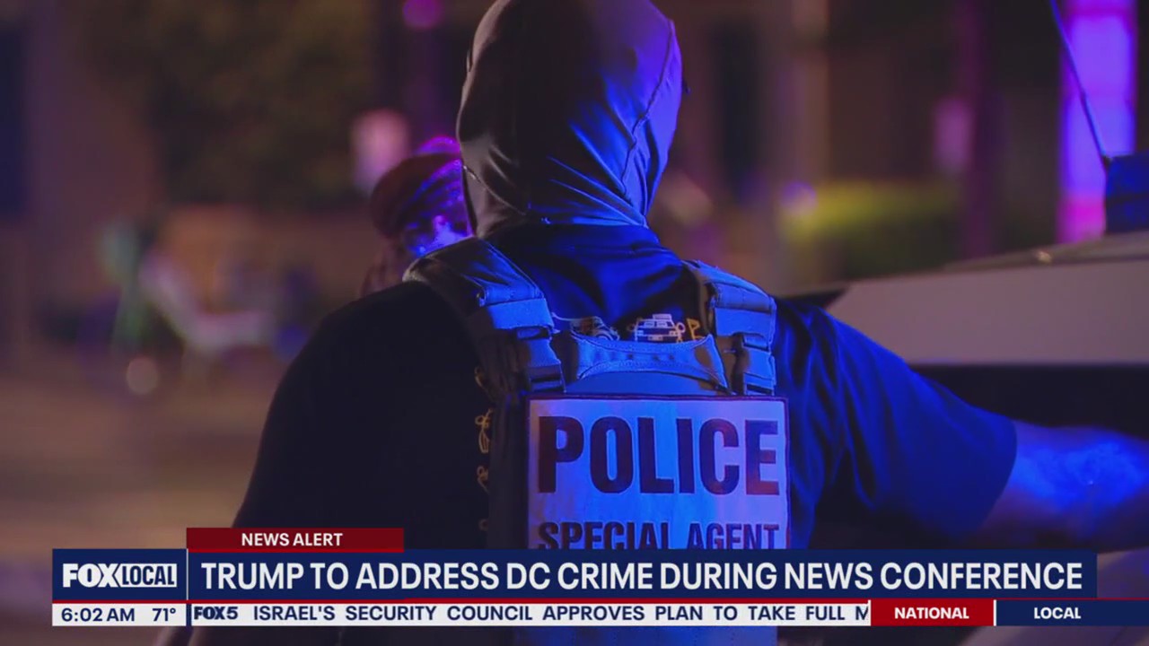 Trump expected to address DC crime in Monday