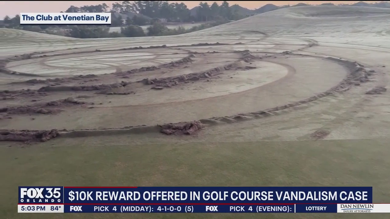 $10K reward offered in Venetian Bay golf course vandalism
