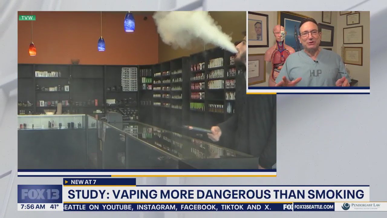 Study shows vaping is more dangerous than smoking