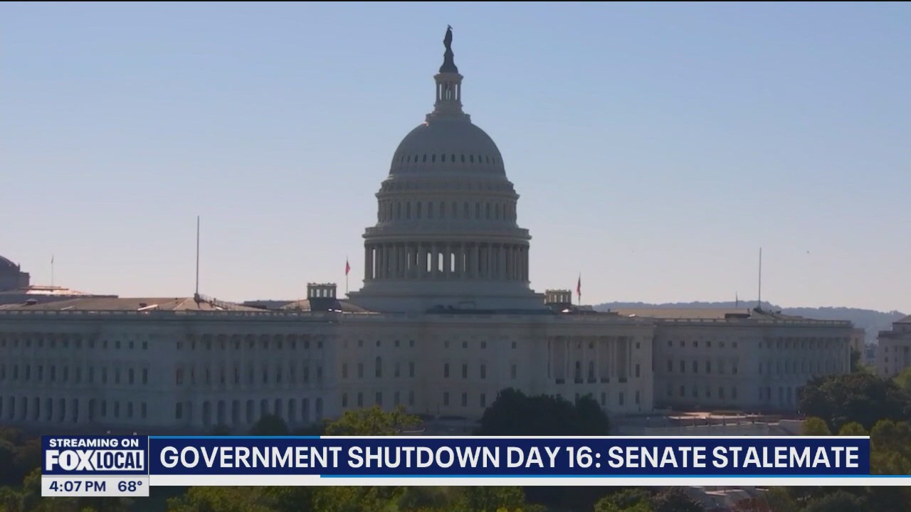 Government shutdown Day 16: Senate stalemate