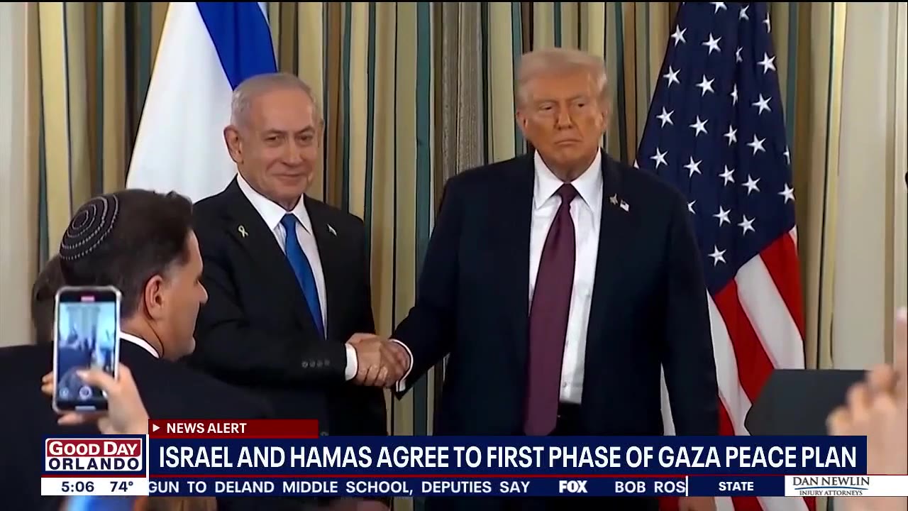 Israel and Hamas agree to first phase of Gaza peace plan