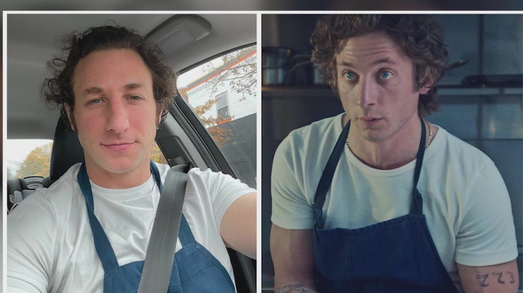 Jeremy Allen White lookalike hosts surf & turf party at Fogo de Chão
