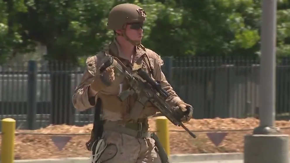 Marines in LA prepare for weekend protests