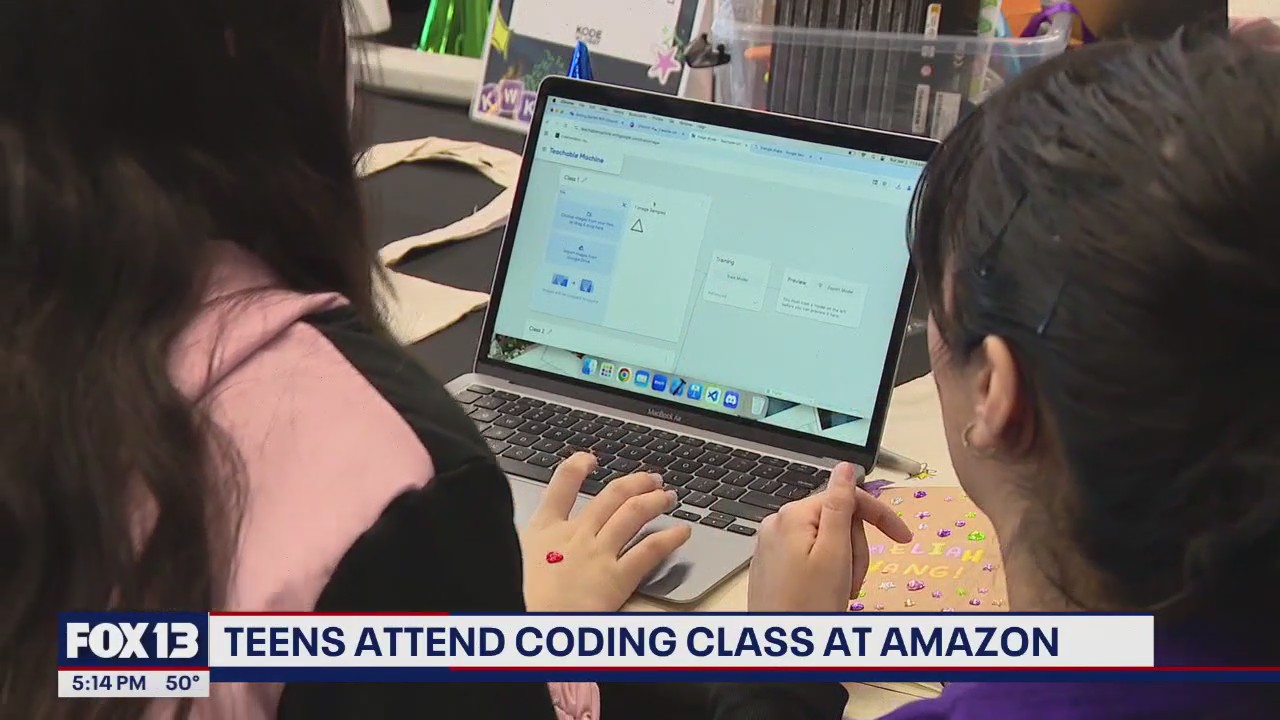 Girls code the future: Inside an AI workshop at Amazon
