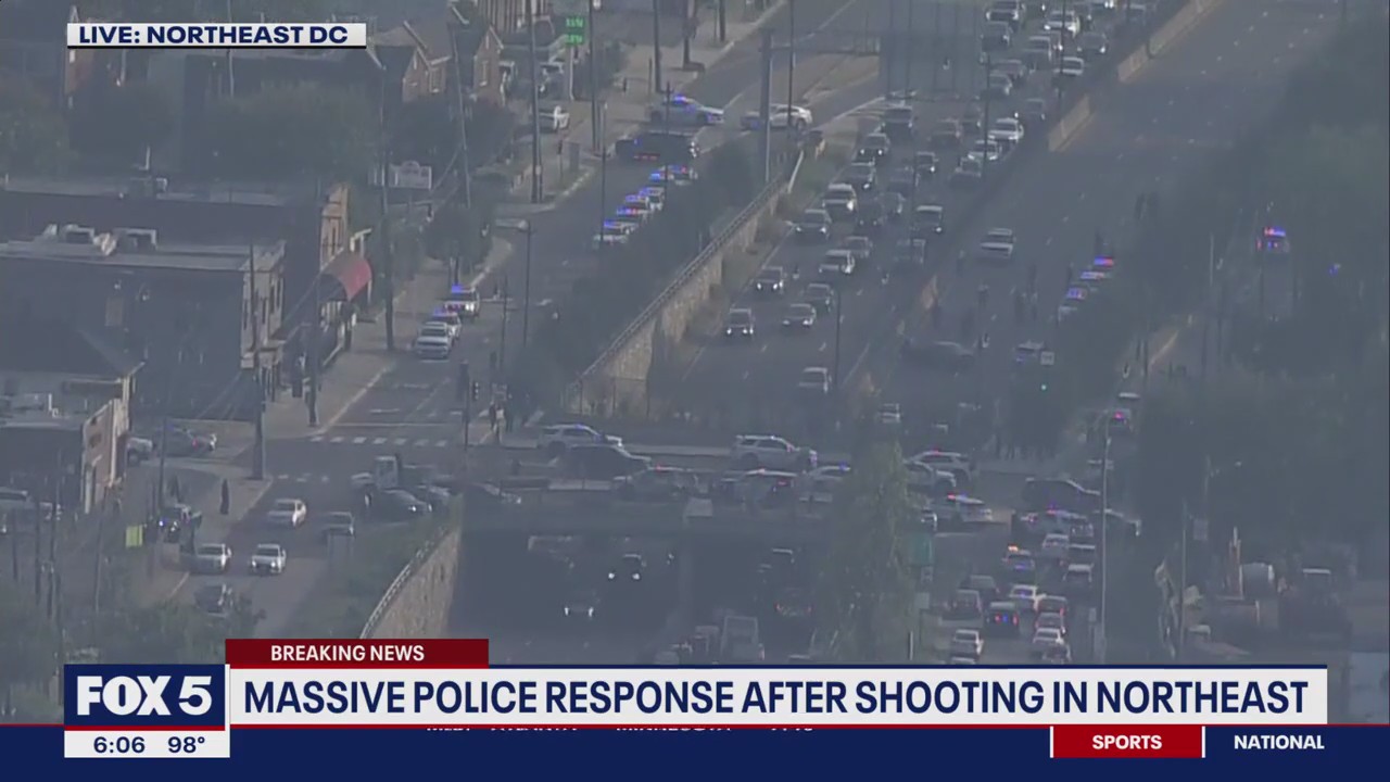 Massive police response in Northeast DC after shooting