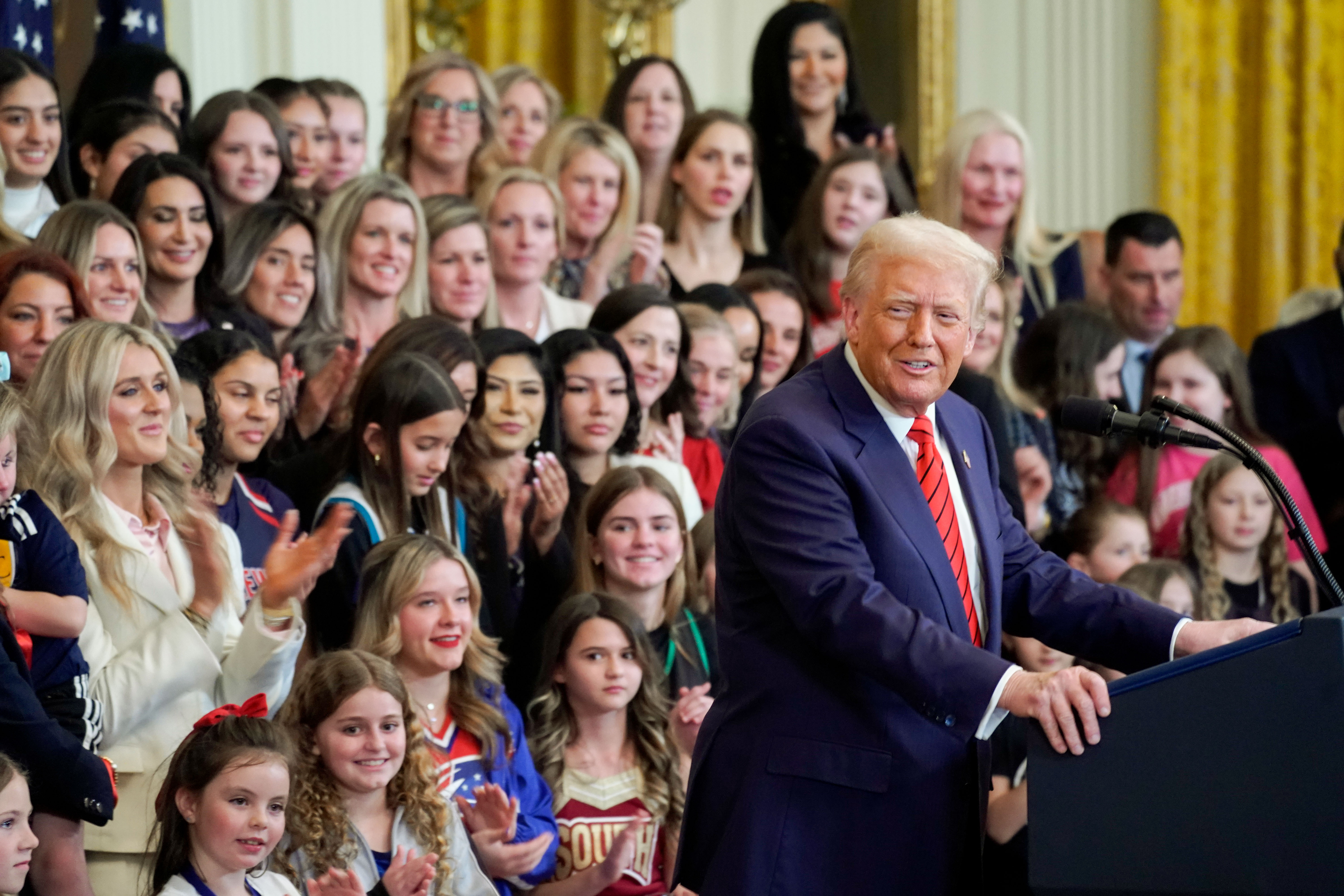 President Trump signs 'keep me out of women's sports' executive order