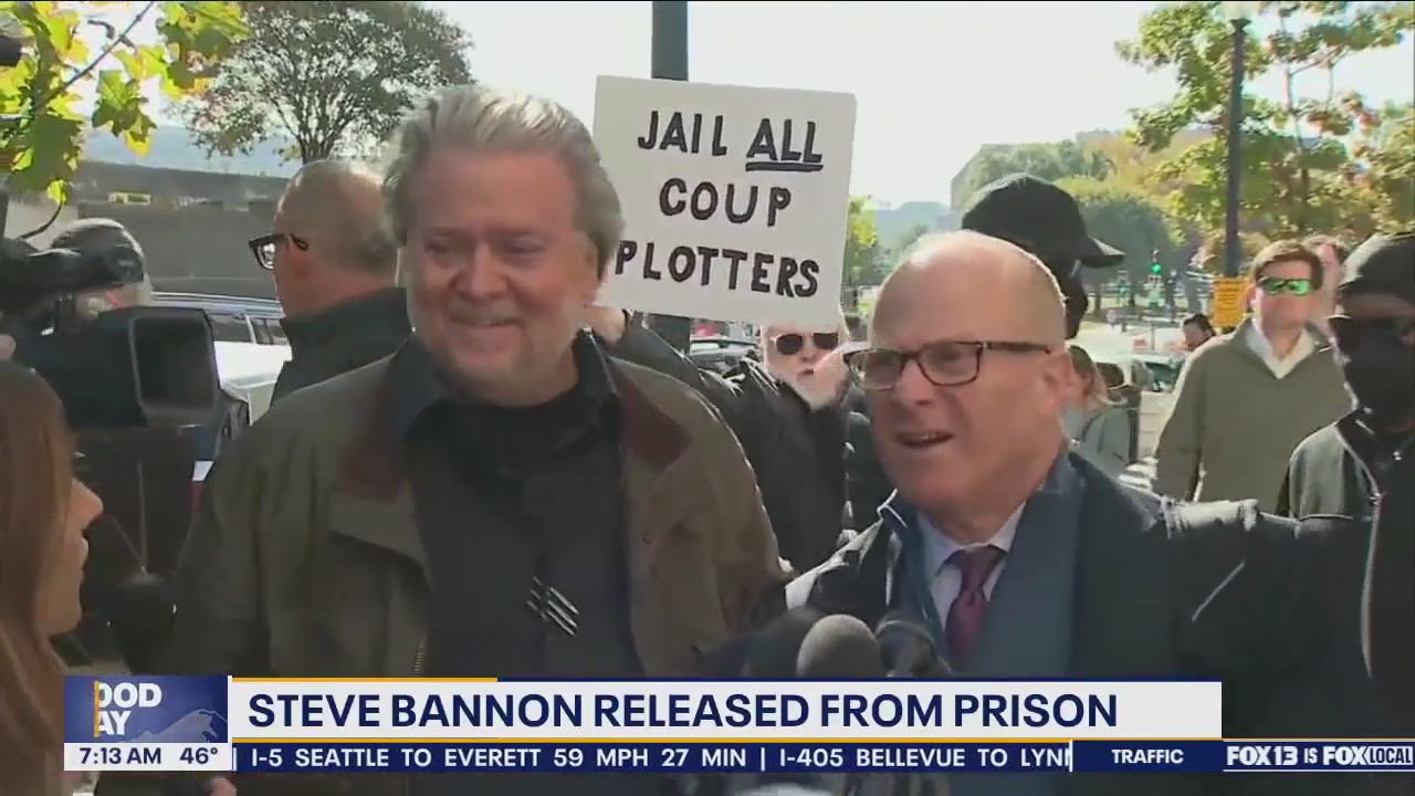 Steve Bannon released from prison