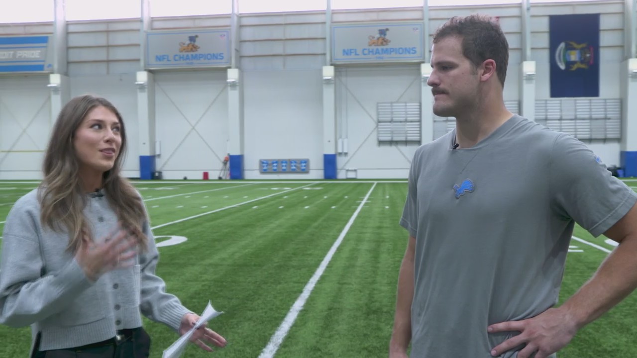 Sam LaPorta on picking up blocks in the backfield, relationship with Jared Goff