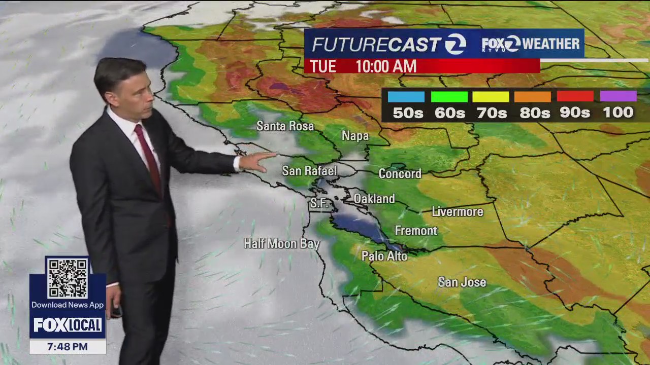 Warm to hot inland