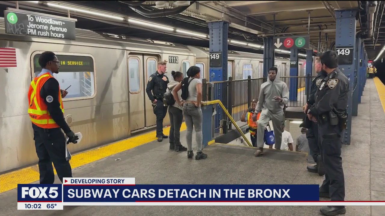 Bronx subway incident: 4 train car separates, passengers safe