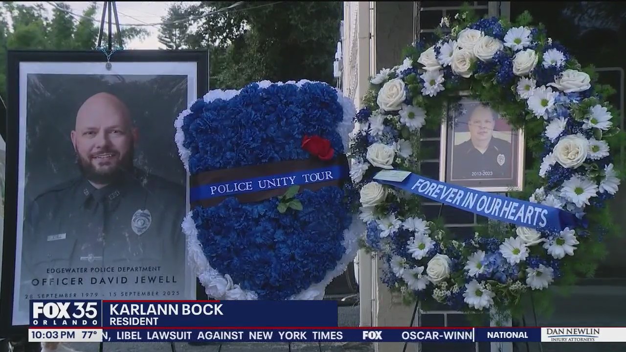 Edgewater Police Officer David Jewell donations