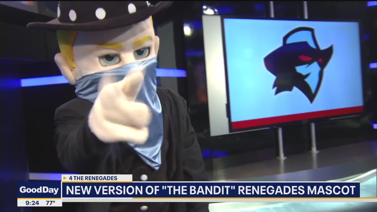 New version of 'The Bandit' Dallas Renegades mascot