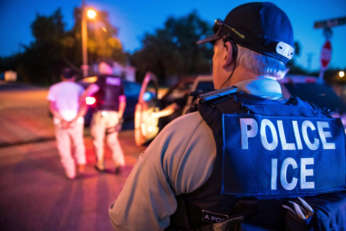 Protestors clash with ICE during cannabis farm raid