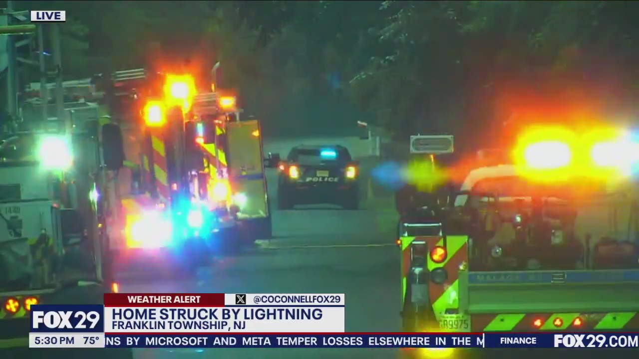Home struck by lightning in Franklin Township
