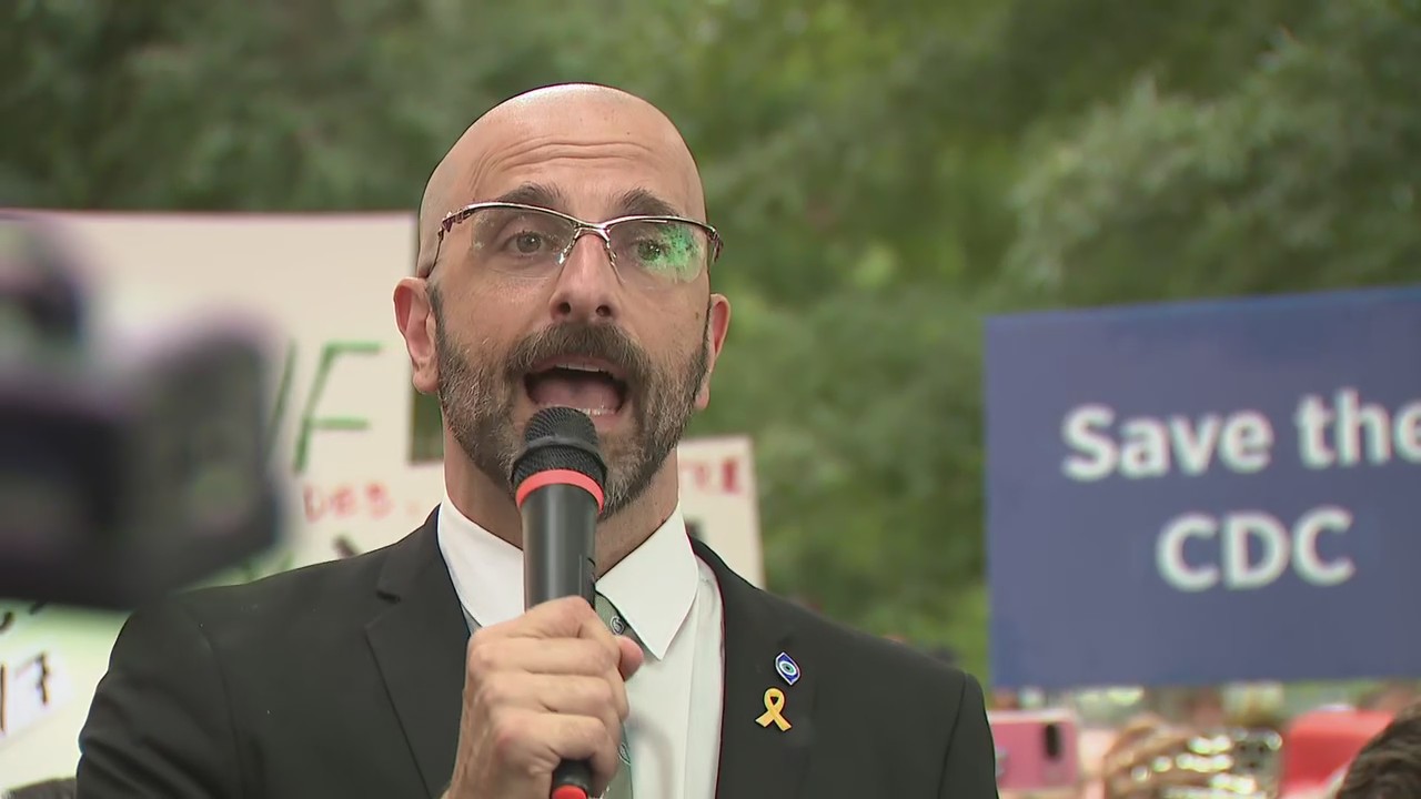 3 now former CDC leaders speak at protest