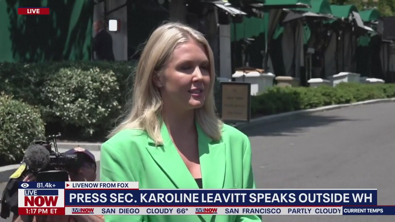 WH Press Secretary Karoline Leavitt speaks to media
