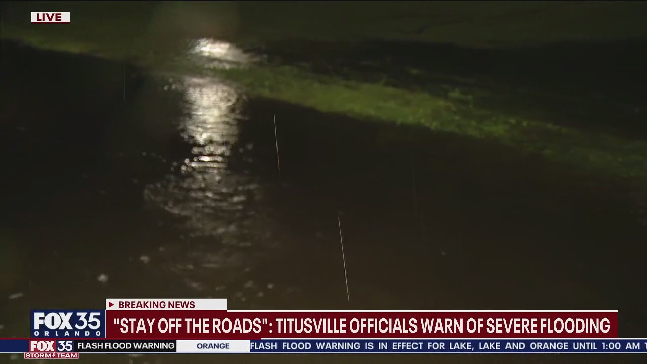 Titusville officials: Stay off flooded roadways
