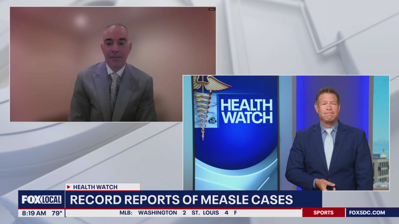 Record reports of measle cases