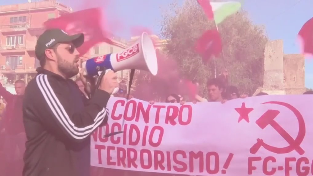 Protesters in Rome demand Gaza ceasefire