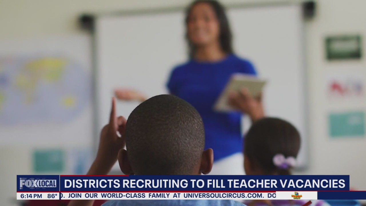School districts face teacher shortages ahead of new school year
